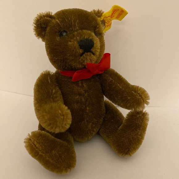 Steiff Brown 5” Jointed Mohair Bear - Picture 1 of 6